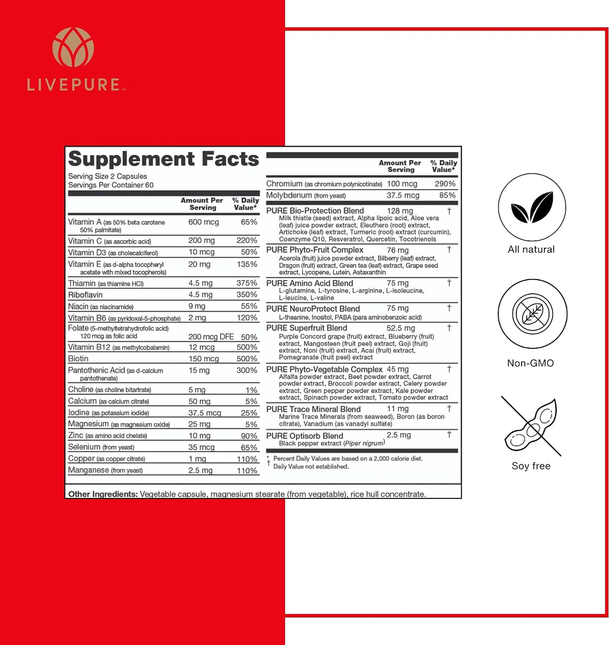 PURE Daily Build | Multivitamínico Avanzado – Vitaminas del grupo B: Incluye varias vitaminas B que participan en – Image 6