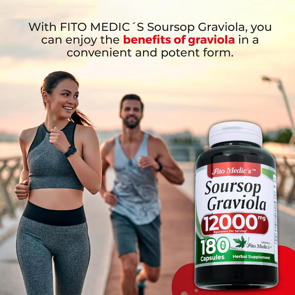 FITO MEDIC'S Lab | Soursop Supplement | Graviola | 180 Cápsulas