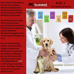 Extracto de Reishi para Perros y Gatos – 35%+ Beta Glucanos – Cuerpo Fructífero (Concentrado 8:1-12:1) – Apoyo Inmunitario, Calma y Relajación – Sin Rellenos – 250 dosis