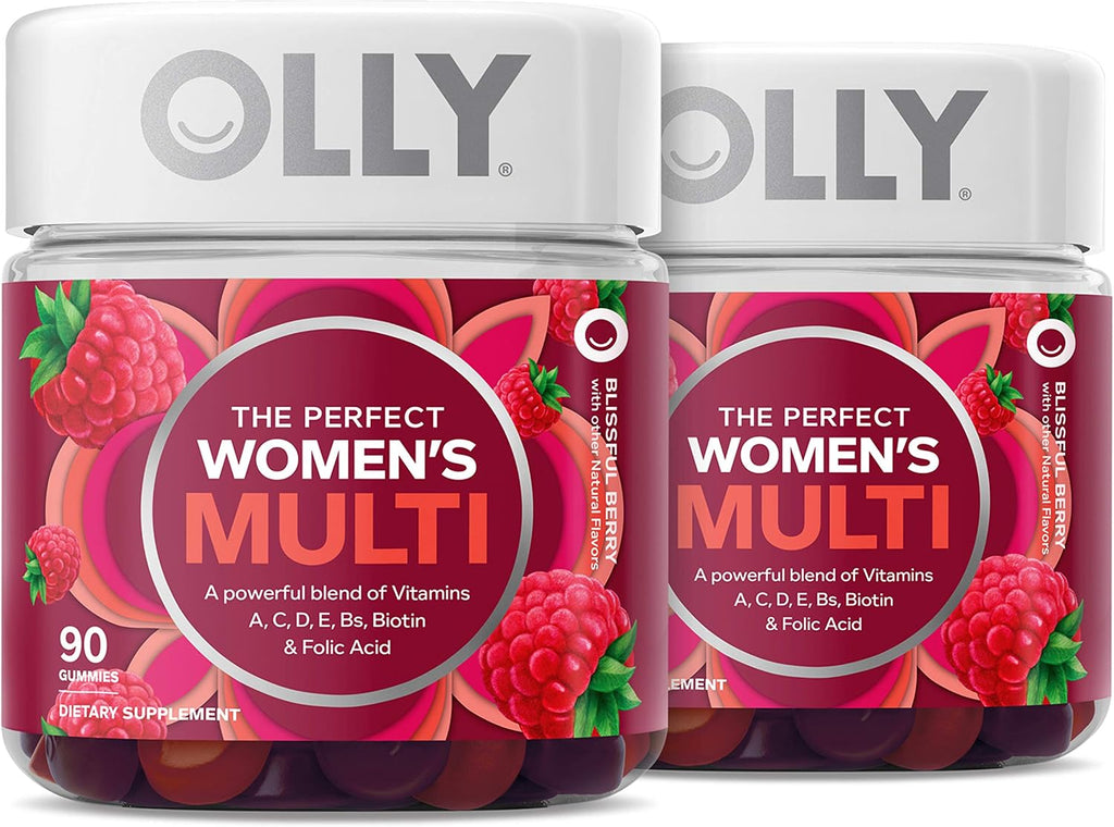 OLLY Multivitamínico Femenino en Gominolas, Sabor Berry, 180 Gominolas (90 Días de Suministro)