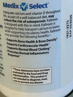 Medix Select Kaltrexin - Suplemento con Vitaminas K2, K1, D3, Calcio y Boro