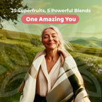 NATURES BLAST Reds - Superfood en Polvo con 23 Frutos Rojos, 4 Adaptógenos, Probióticos y Enzimas - Mezcla Vegana de Antioxidantes