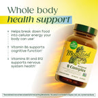 MegaFood Balanced B Complex - Complejo B con 8 Vitaminas B, 60 Comprimidos