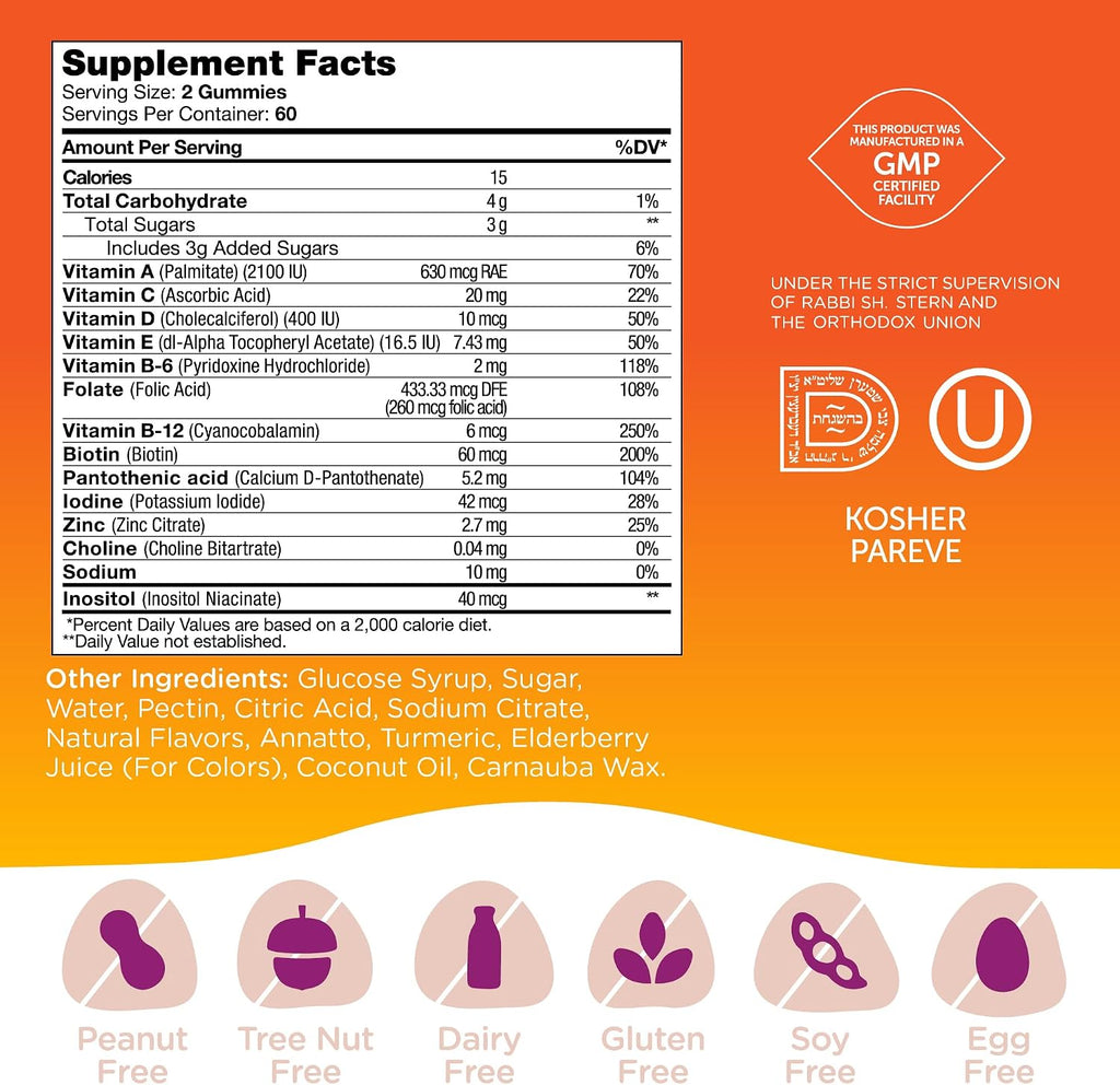 Zahler Chapter One Multivitamínico en Gominolas para Niños - 120 Gominolas Saborizadas con 13 Vitaminas y Nutrientes