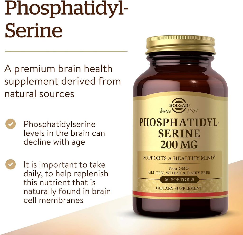 Solgar Phosphatidylserine 200 mg, 60 Softgels