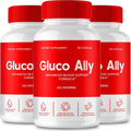 Gluco Ally Cápsulas - Complemento Alimenticio de Fórmula Natural - 3 Envases