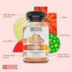 Zhou Vitamin C+ Gominolas - 270 mg de Vitamina C con Bioflavonoides y Acerola - 60 Gominolas Veganas