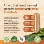 ForestLeaf Daily Vitamin Multivitamin for Men - Multivitamínico Diario para Hombres con Vitaminas y Minerales Esenciales | 60 Cápsulas Veganas