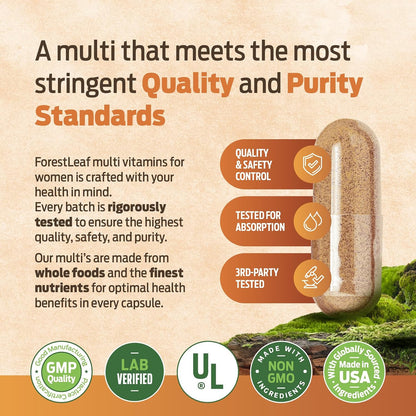 ForestLeaf Daily Vitamin Multivitamin for Men - Multivitamínico Diario para Hombres con Vitaminas y Minerales Esenciales | – Image 5