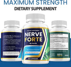 Nerve Forte (2 Pack) - Cápsulas de Fórmula Avanzada para el Bienestar General, 120 Cápsulas