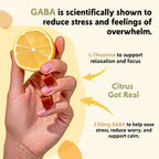 PYM Citrus Mood Chews - Suplemento para el Estado de Ánimo con GABA y L-Theanina, 20 Gomitas