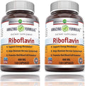 Amazing Formulas Riboflavina 400 mg – 240 Cápsulas – Suplemento de Vitamina B2, Sin OGM, Sin Gluten