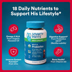 SmartyPants Multivitamínico Orgánico para Hombres con Probióticos y CoQ10 - 120 Gomitas