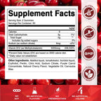 Vitamatic Vitamina B12 5000 mcg (Metilcobalamina) Gomitas - 120 unidades - Sabor Cereza Natural