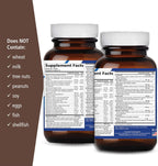 Pure Essence Labs Longevity Multivitamínico para Hombres Mayores de 40 Años - con Superalimentos, Minerales, Enzimas, Vitamina D3, B12, Biotina - 120 Comprimidos