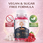 Biotic's Gain Biotin Gummies, 10000 mcg, Apoyo para Cabello, Piel y Uñas, con Vitaminas A C D E B6 B12 y Zinc, Vegano, Sin Azúcar, 120 Gominolas