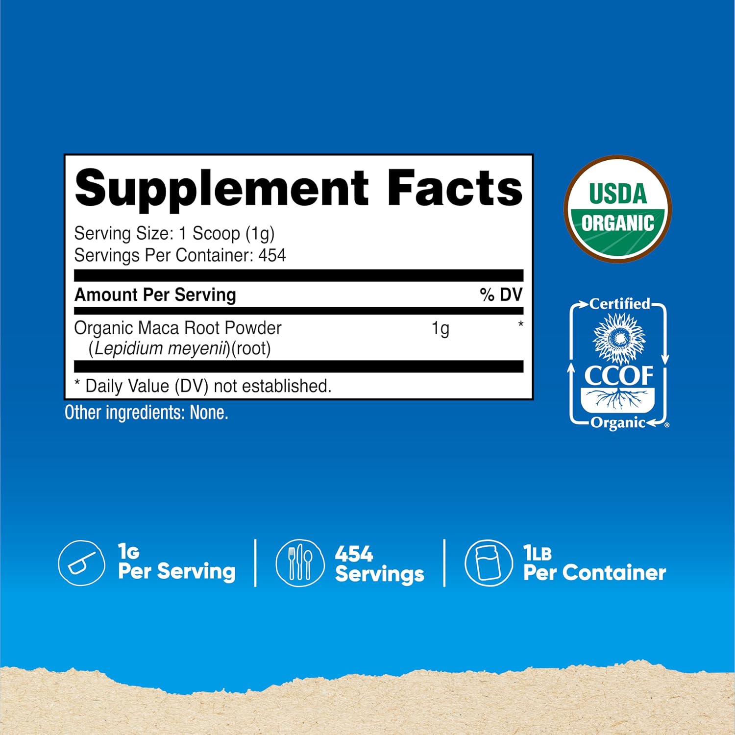 Nutricost Maca en Polvo Orgánica (454 g)