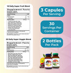Youngevity 18 Daily Super Fruit Blend & 20 Daily Super Veggie Blend
