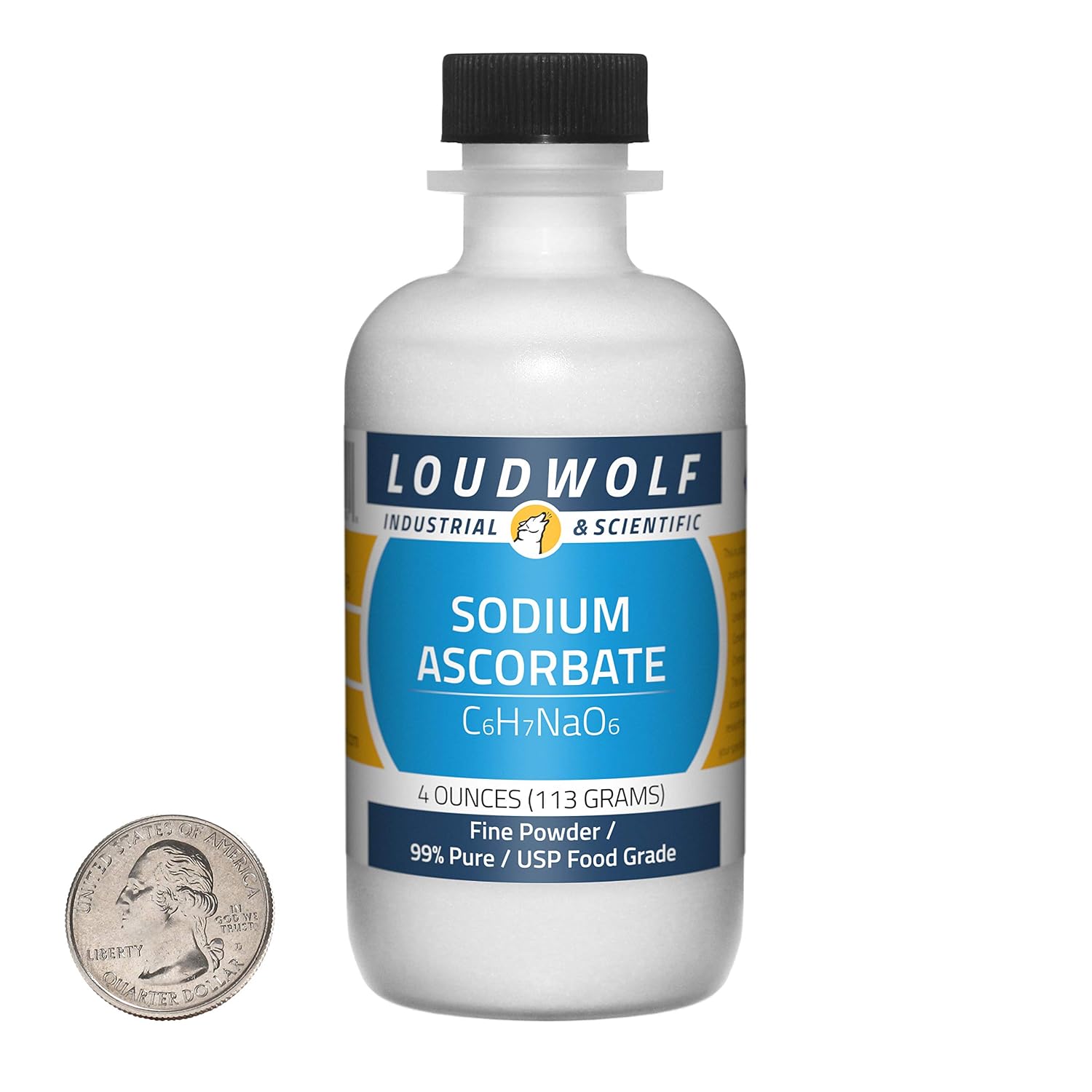 Sodium Ascorbate en Polvo Fino - 113 g - 99% Puro Grado USP Alimentario