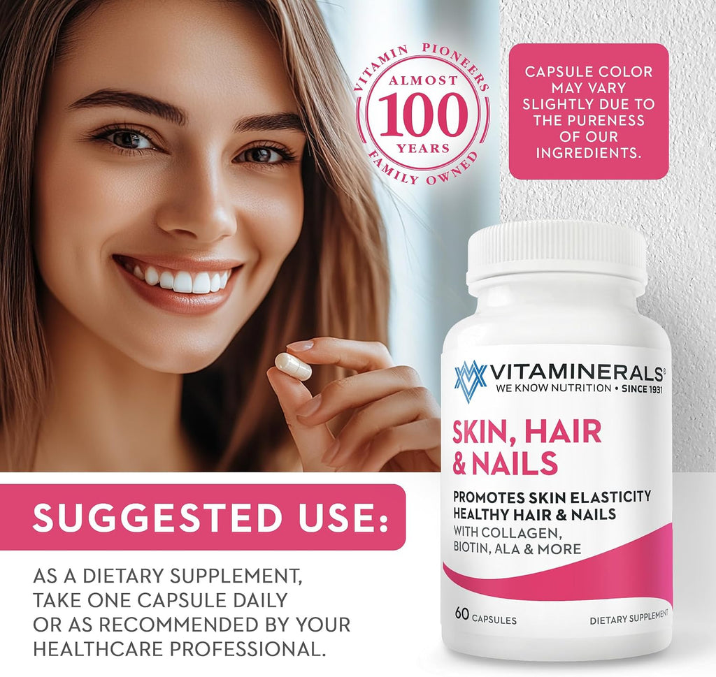 Vitaminerals 217 Hair, Skin & Nails 60 Cápsulas