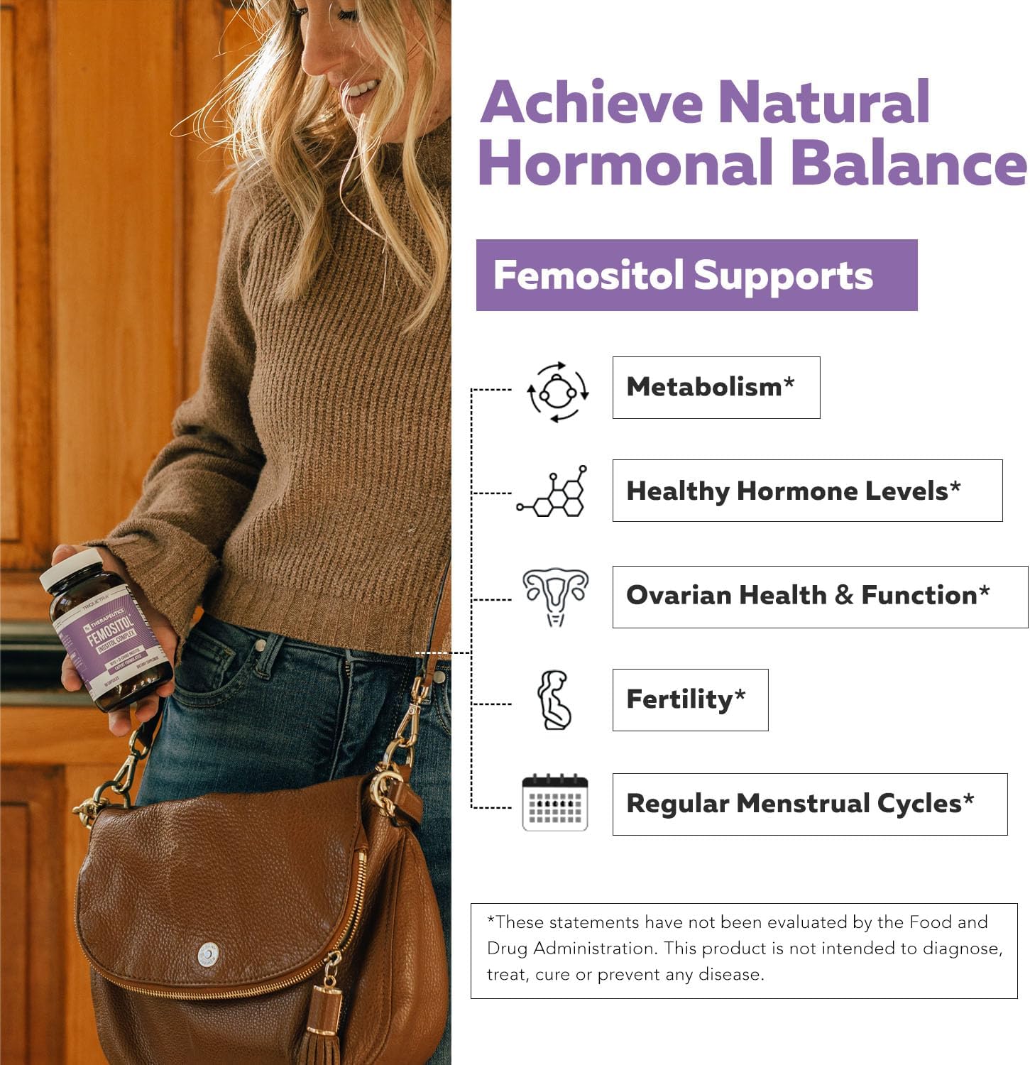 FemoSitol® Myo-Inositol & D-Chiro Inositol Complex - 40:1 Ratio, 90 Cápsulas