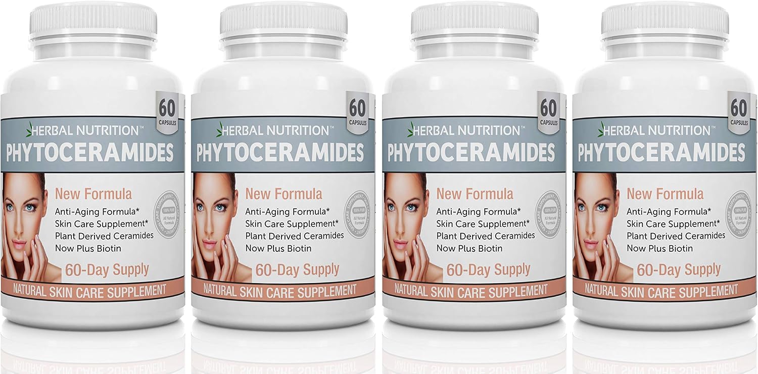 Fitoceramidas Antienvejecimiento para la Piel, 120 Cápsulas