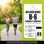 NutraBio Vitamina B6 P5P (Piridoxal 5-Fosfato) 100 mg por dosis - 60 cápsulas vegetales