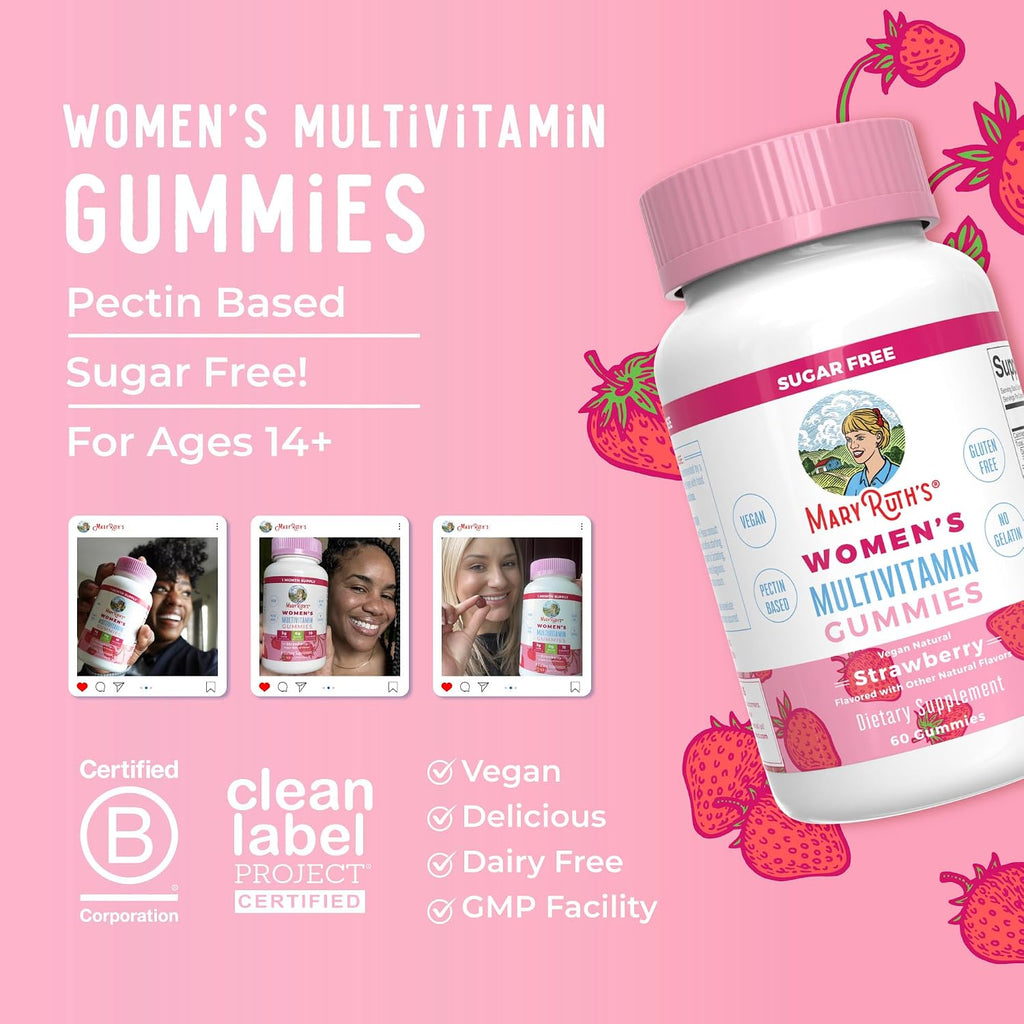 MaryRuth Organics Women's Immune Support Multivitamin Gummies - 60 Gominolas