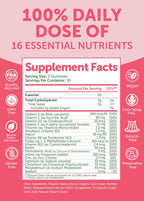 Lunakai Gominolas Multivitamínicas para Mujeres – 16 Vitaminas Esenciales – Sabor Limón – 60 Gomitas
