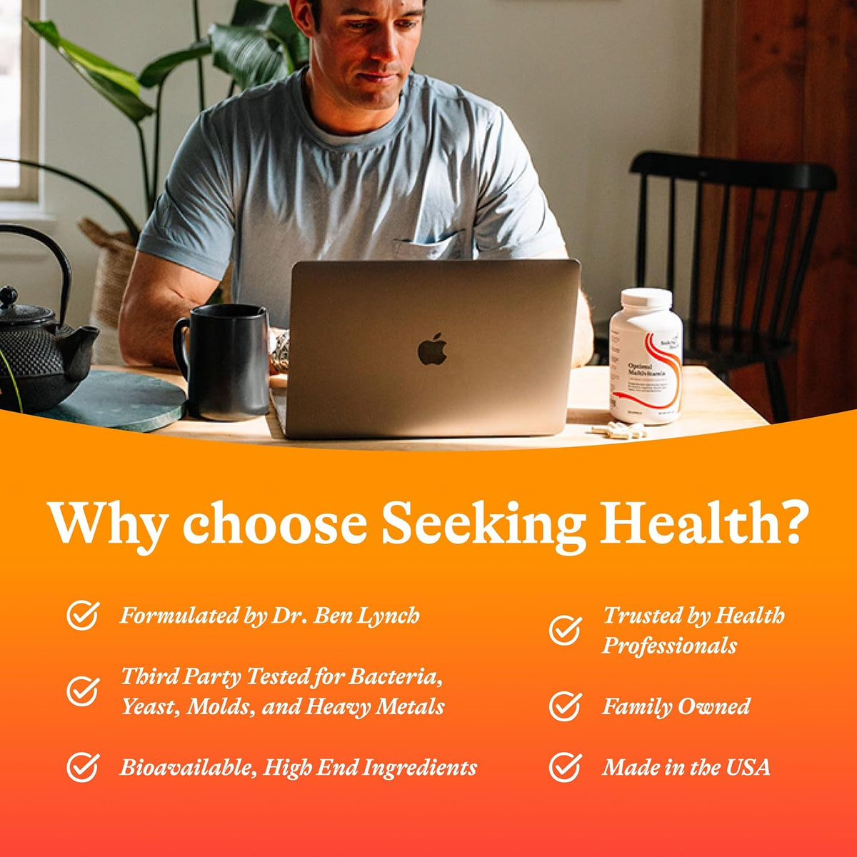 Seeking Health Multivitamínico Óptimo - – Riboflavina (B2) y vitamina B6: Ambas contribuyen al metabolismo – Image 7