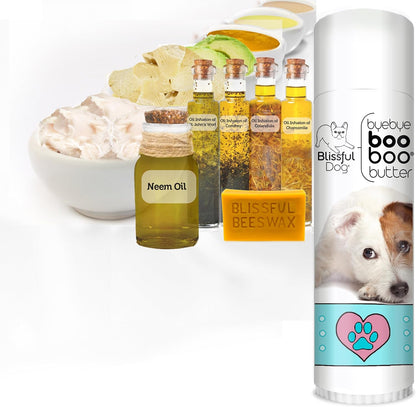 The Blissful Dog .50 oz Tube Jack Russell – Aceite de oliva, ricino, aguacate, almendra y coco: Mezcla de aceites – Image 2