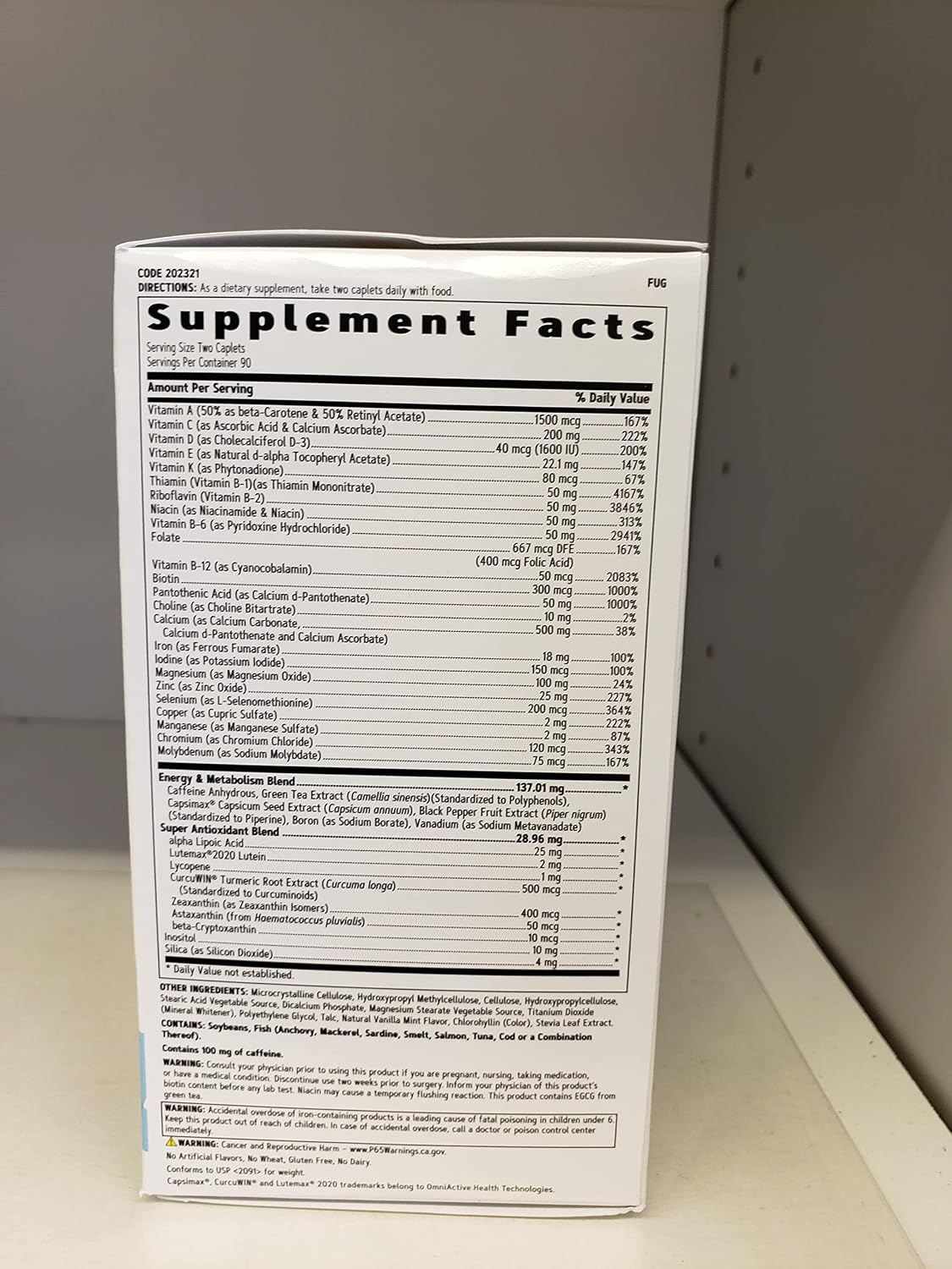 GNC Women's Multivitamin Energy & Metabolism – Fórmula limpia: Sin gluten, sin aromas artificiales, sin trigo ni – Image 4