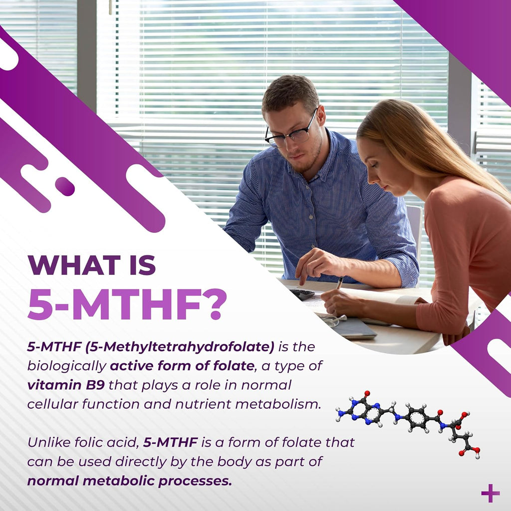 NURAFUSE Complejo B Activo con 5-MTHF, Vitamina B12, B6, Magnesio y Pimienta Negra – Apoyo para el Bienestar Cerebral, Salud Cardíaca y Nerviosa