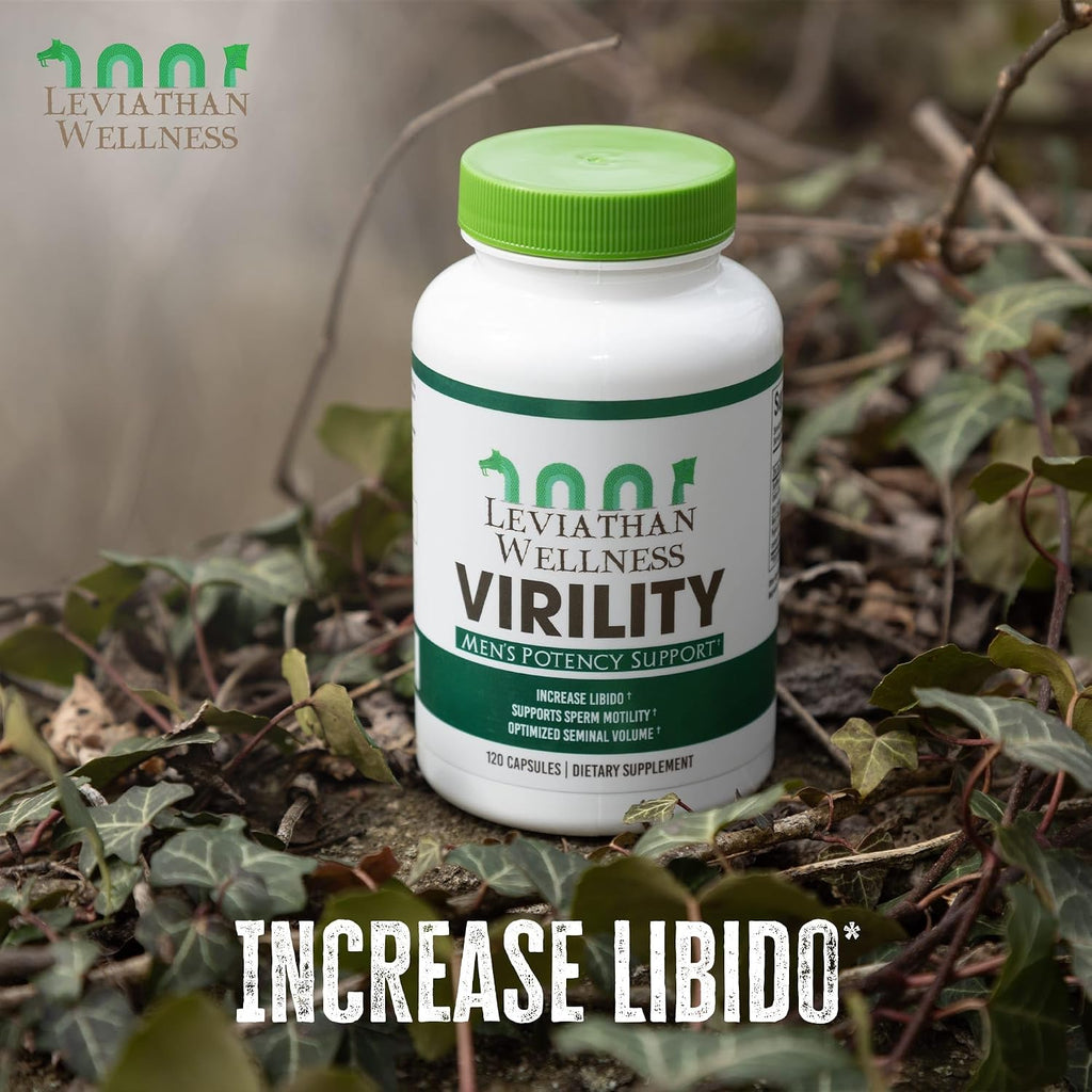 Virility - Potencia Masculina | Zinc (10 mg), Lecitina de Girasol (1200 mg), Extracto de Apio (1000 mg), Raíz de Maca (250 mg) | 120 Cápsulas