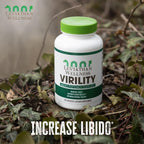 Virility - Potencia Masculina | Zinc (10 mg), Lecitina de Girasol (1200 mg), Extracto de Apio (1000 mg), Raíz de Maca (250 mg) | 120 Cápsulas