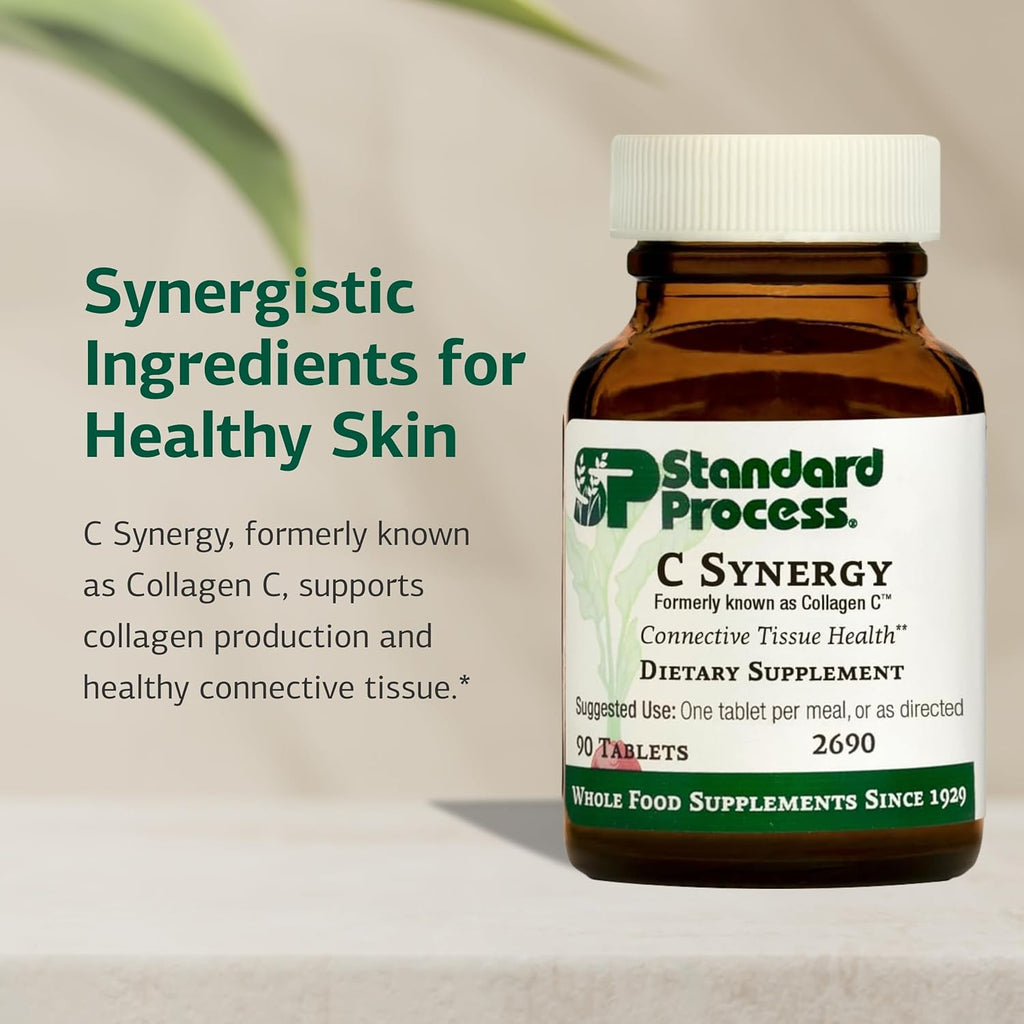 Standard Process C Synergy - Suplemento de vitamina C a base de alimentos integrales - 90 comprimidos