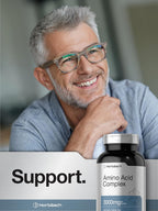 Horbäach Complejo de Aminoácidos 3000mg | 250 Caplets | Sin Gluten, No-GMO