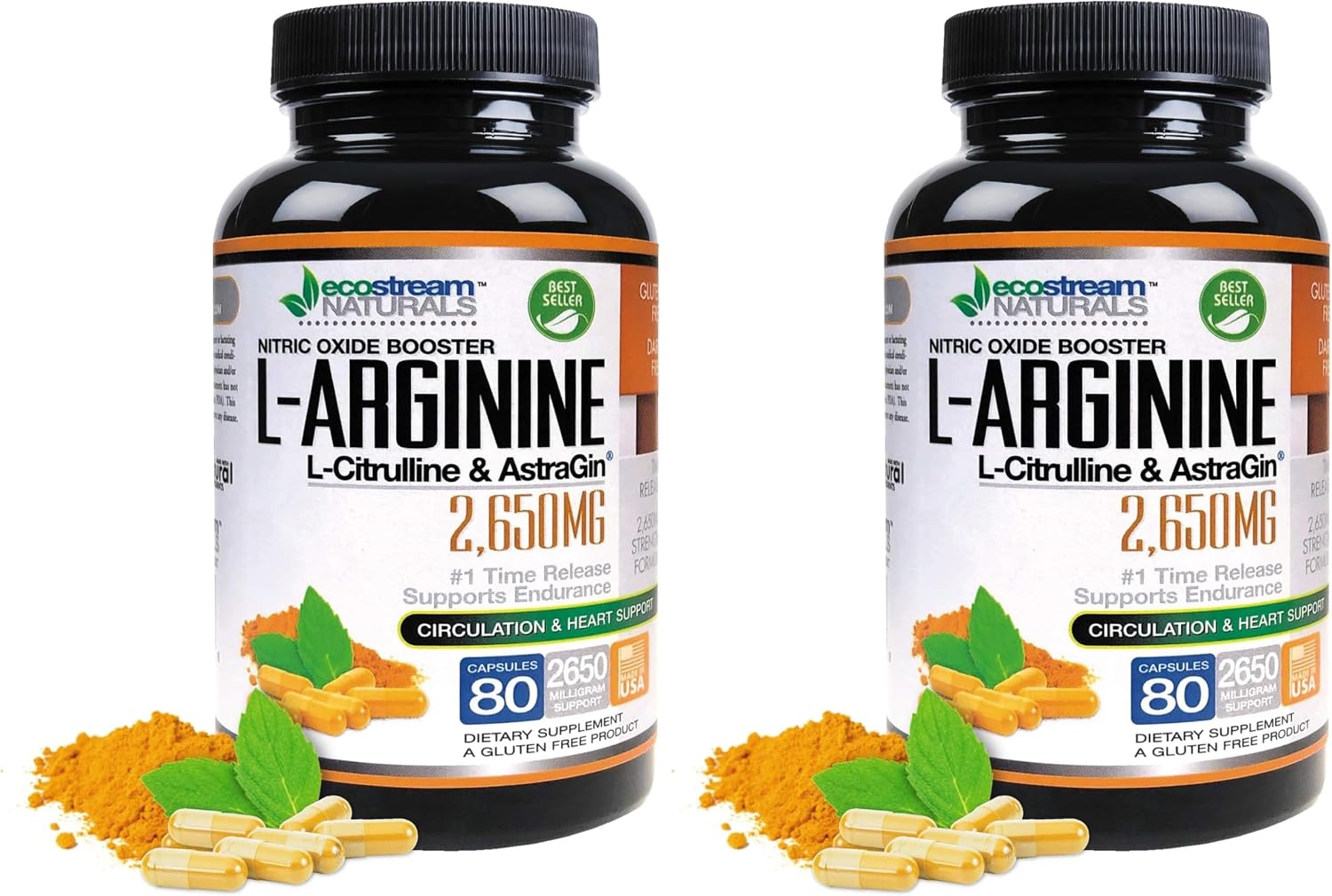 MAX 2650mg Booster de Óxido Nítrico con L-Arginina, L-Citrulina y Astragin - Fórmula de Liberación Prolongada 2650 MAX