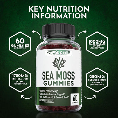 Irish Sea Moss Gummies 3000mg – Atlantis Nutrition – Image 9