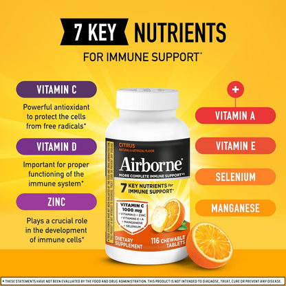 Airborne 1000mg Vitamina C + Zinc – Selenio: mineral con acción antioxidante y papel en el sistema inmunitario. – Image 5