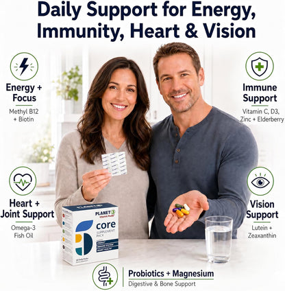 Planet 3 Daily Vitamin Packs – – Salud digestiva: La combinación de probióticos y enzimas digestivas puede ayudar – Image 4