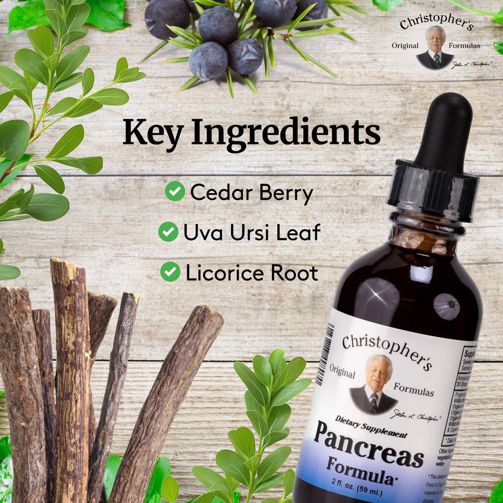 Christopher's Original Formulas - Fórmula Extracto de Páncreas, 59 ml