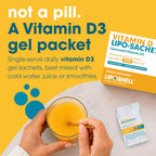 Vitamin D3 Lipo-Sachets - 30 Sobres de Vitamina D3 Liposomal de Alta Absorción