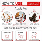 Multivitamínico Líquido para Perros y Gatos - 10 en 1 con Vitaminas B, C, D3, Glucosamina y Arándano - Sabor Arándano - 2 oz