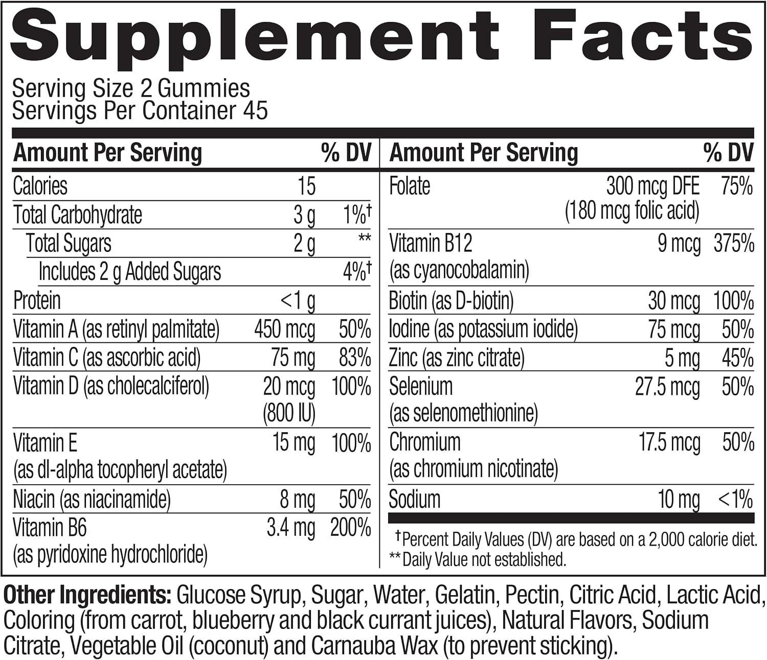 OLLY Multivitamínico Gomitas para Hombres, Vitaminas A, C, D, E, B, Zinc, Sabor a Mora, 90 Gomitas (Suministro para 45 Días)