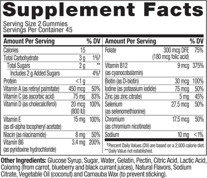 OLLY Multivitamínico Gomitas para Hombres, – Zinc: contribuye al funcionamiento normal del sistema inmunitario y – Image 6