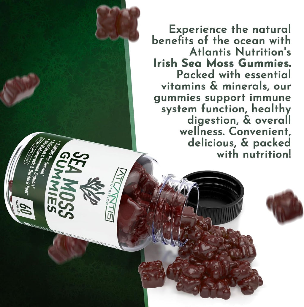 Irish Sea Moss Gummies 3000mg – Atlantis Nutrition