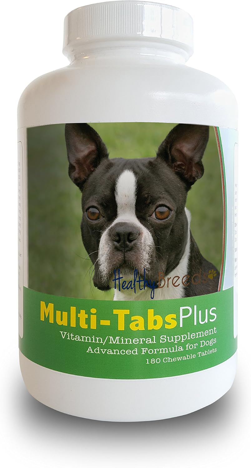 Healthy Breeds Boston Terrier Multi-Tabs Plus Masticables 180 unidades