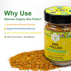 Polen de Abeja Orgánico 200g | Certificado USDA y UE | ottoman organic