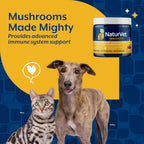 NaturVet Mushroom Max Advanced Immune Support – Suplemento para Perros (60 comprimidos)